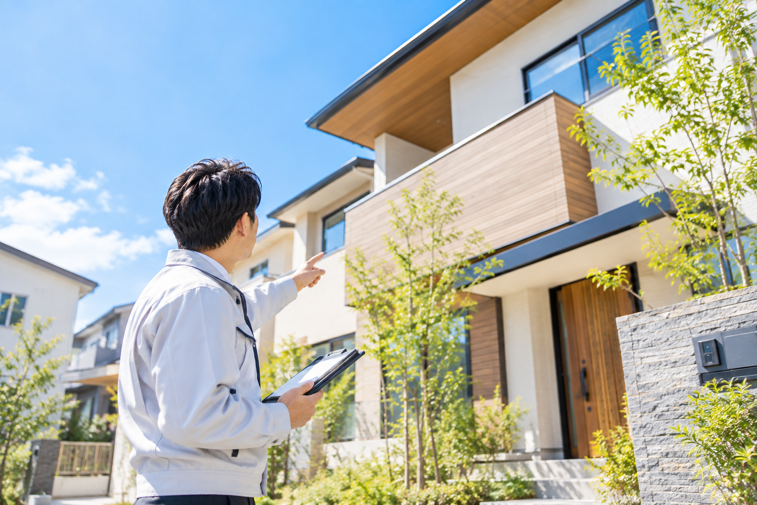 戸建住宅を点検するスマートハウスのイメージ